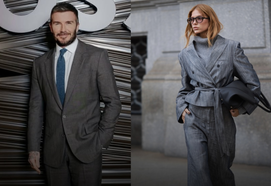 Ao lado de David Beckham e Luke Newton, Jordanna Maia prestigia desfile da BOSS em Milão